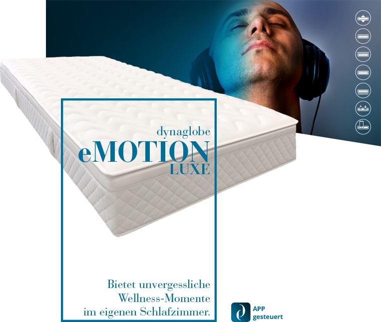 Die Luftkernmatratze eMotion Luxe... damit sie gut schlafen Luftkernmatratze eMotion Luxe