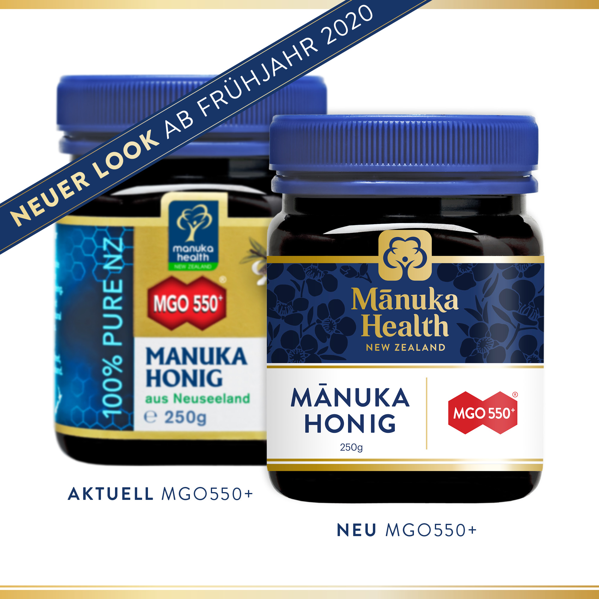 Zwei Gläser Manuka Honig MGO500+, 250g