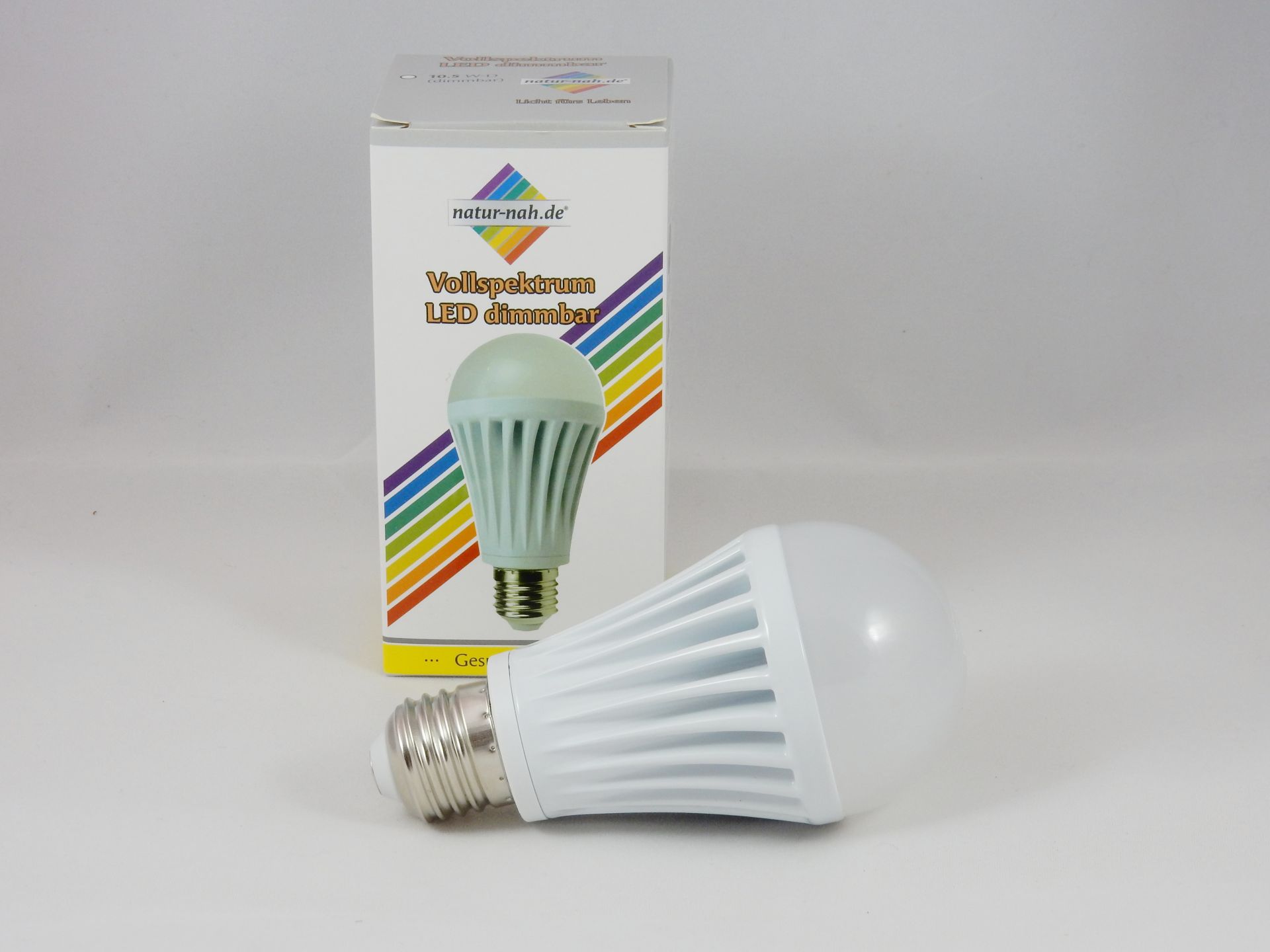 LED-Lampe-10,5W-E27-Vollspektrumlicht-Verpackung