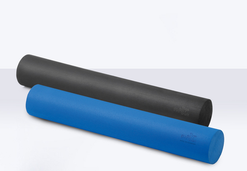 Pilates-Rolle blau und schwarz