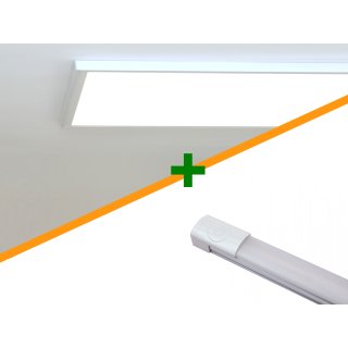 Licht Set mit Vollspektrumlicht für das Kellerbüro