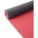 Yogamatte Light TPE | 183x60cm |  Farbe kaminrot-anthrazit