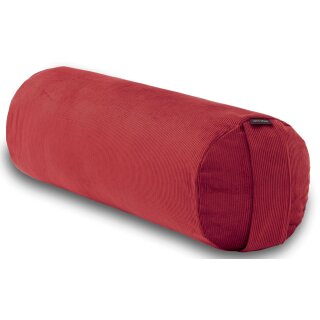 Yoga Bolster Cord |  58xØ22cm | weinrot