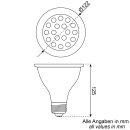 LED-Vollspektrum PAR38 Strahler | 14,5 Watt | E27