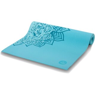Yogamatte Mandala Speckles | Farbe hellblau