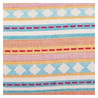 Yoga Bolster Ethno Collection | Farbe apricot-hellblau